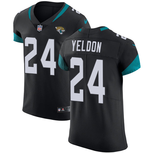 Nike Jaguars #24 T.J. Yeldon Black Alternate Men's Stitched NFL Vapor Untouchable Elite Jersey
